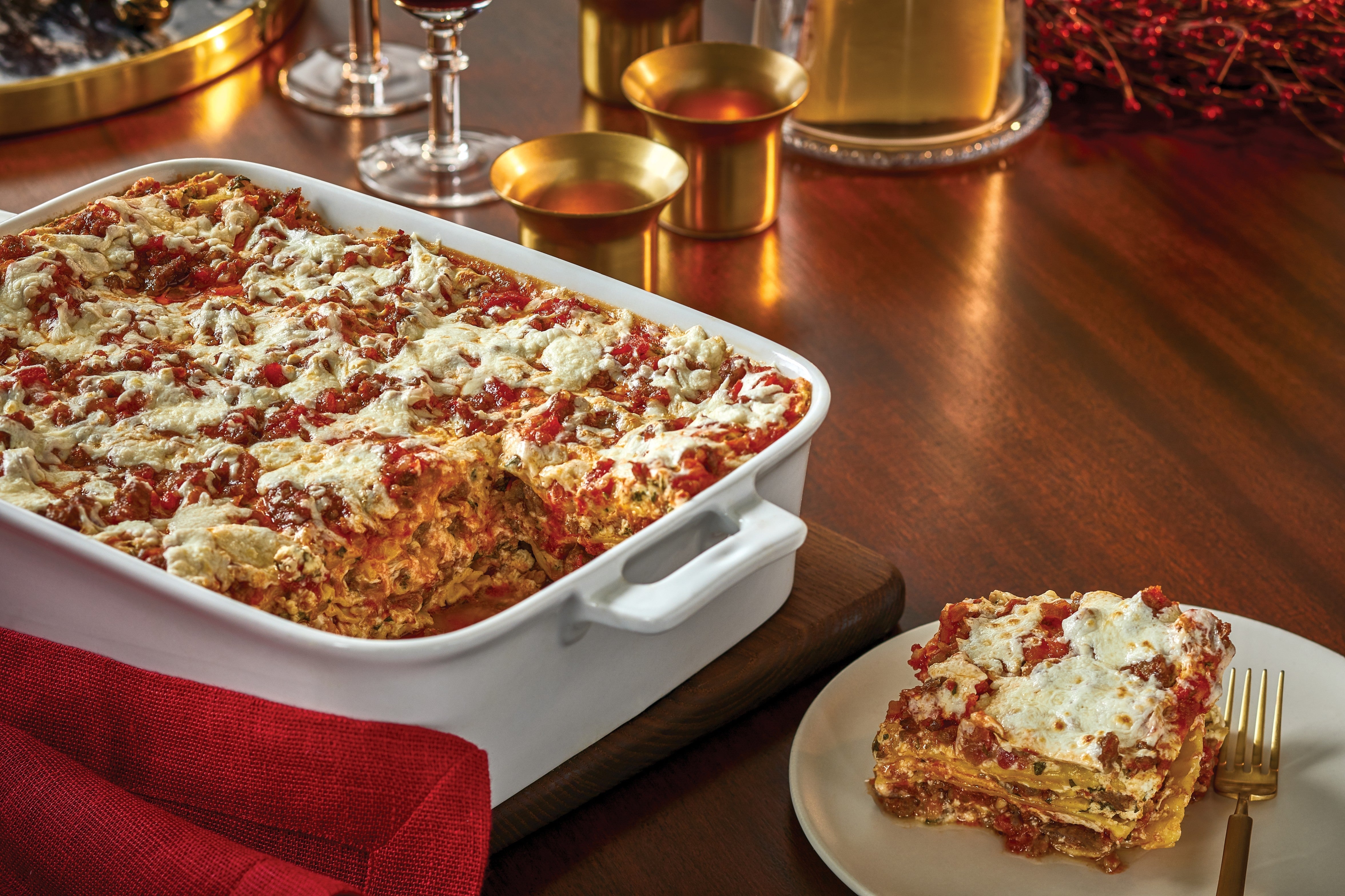 Sausage and Three-Cheese Lasagna - 12 Recipes of Christmas – Keystone Cheese