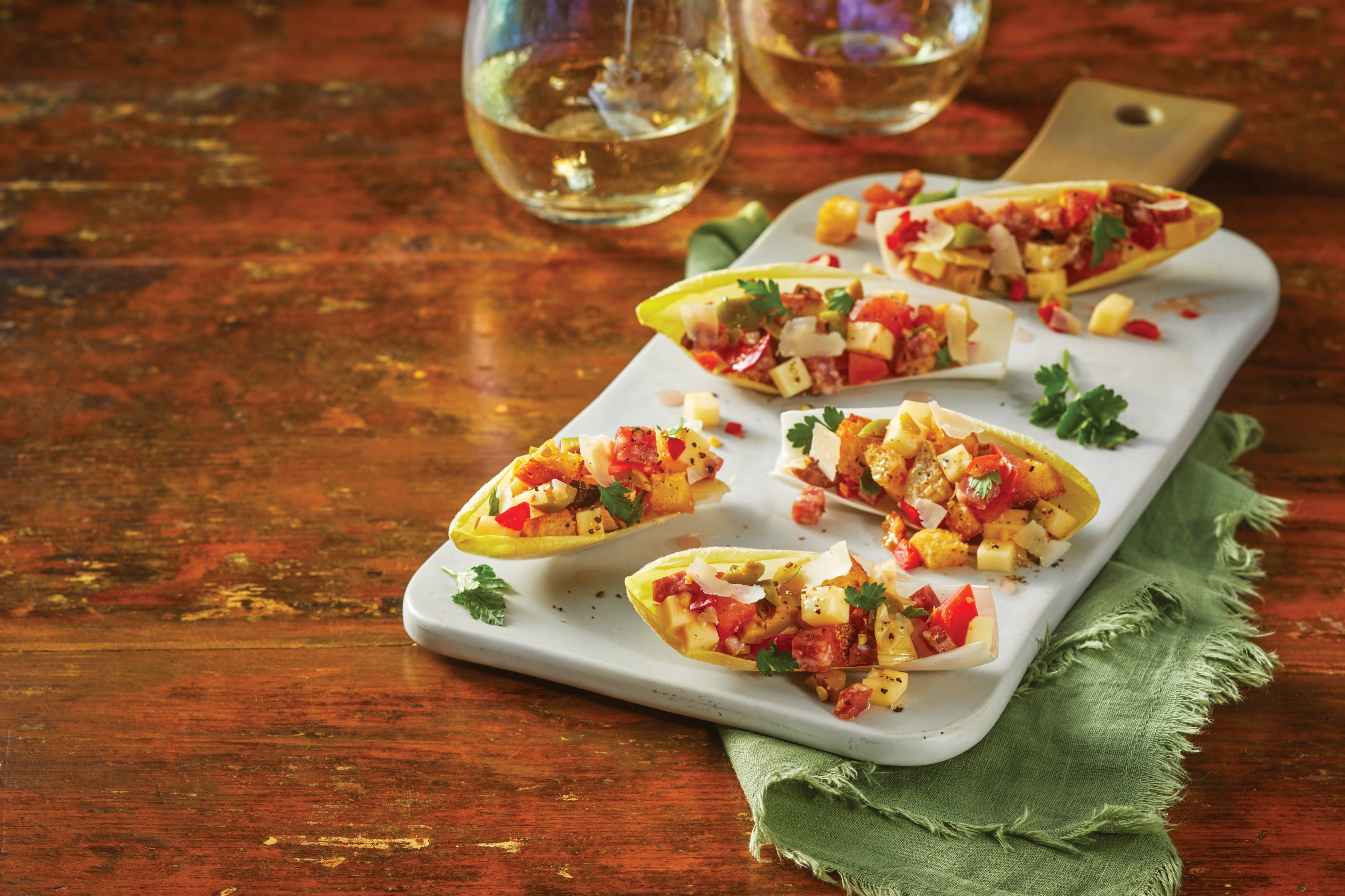 AntipastoStuffed Endive Keystone Farms Cheese