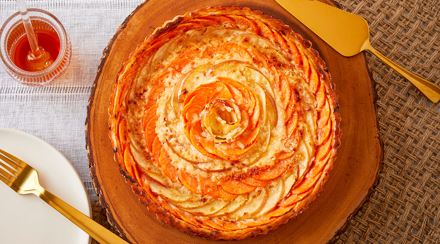 Apple-Cheddar Sweet Potato Tart – Keystone Cheese