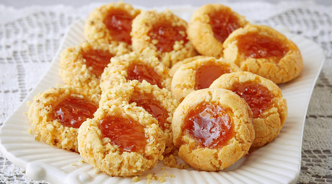 Cheddar Thumbprint Cookies