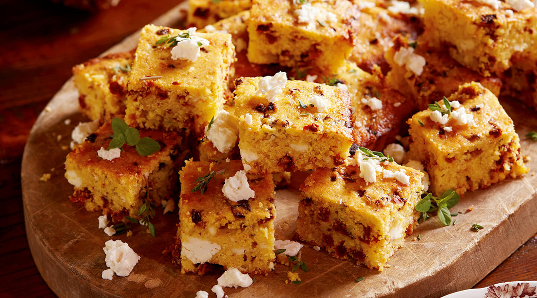 Sun-Dried Tomato and Feta Corn Bread