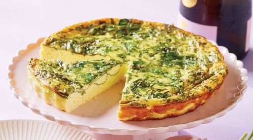 Swiss and Spinach Crustless Quiche