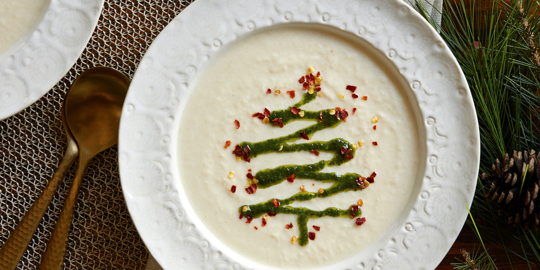 Cauliflower and Asiago Soup - 12 Recipes of Christmas