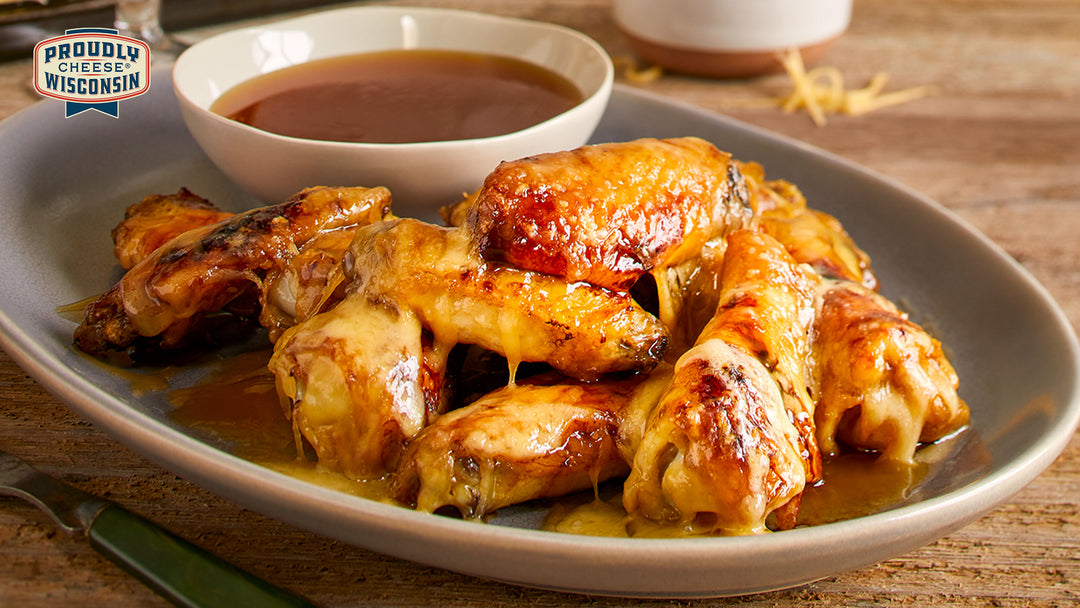 Cider-Butterkase Baked Chicken Wings