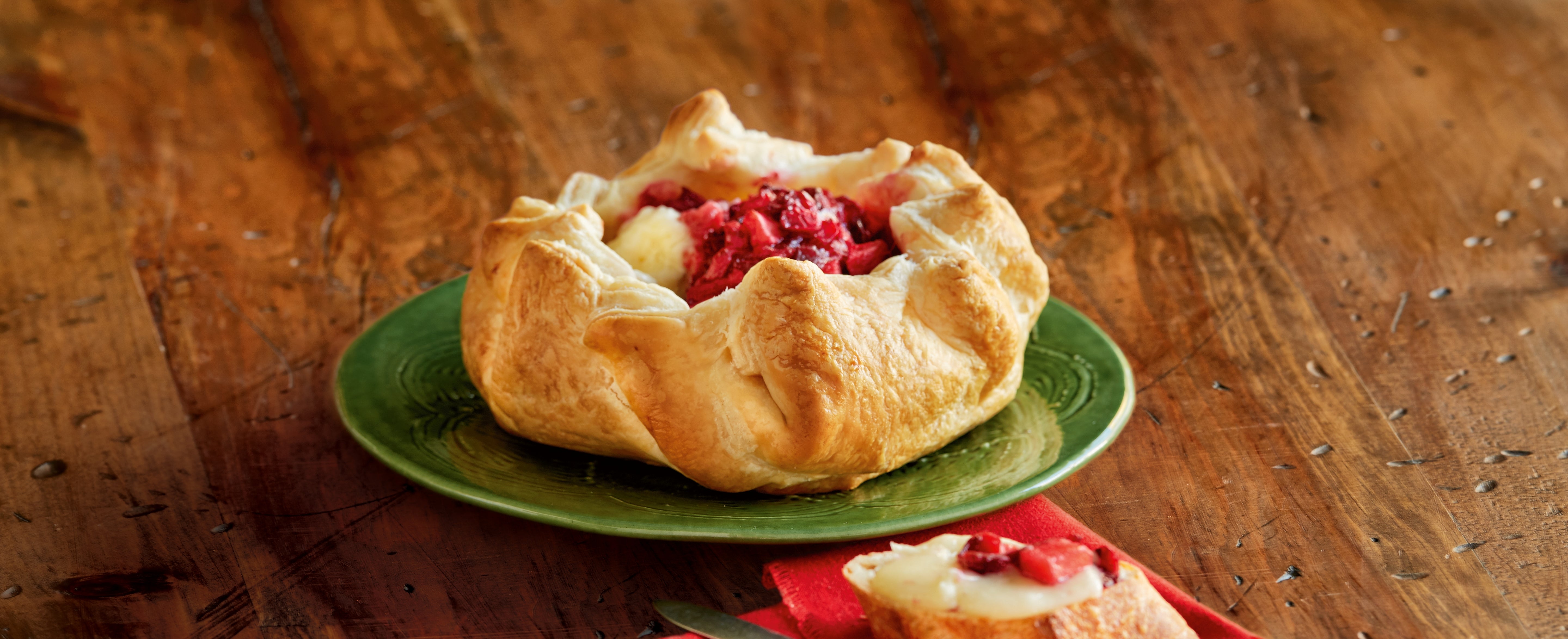 Cran-Apple Fontina in Puff Pastry