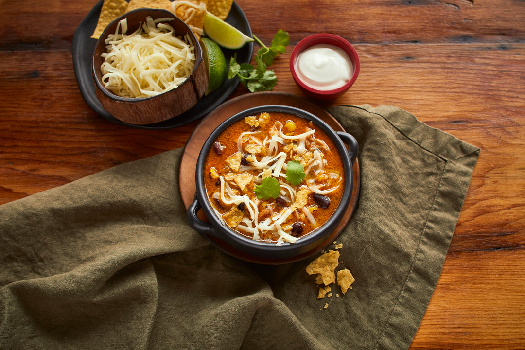 Salsa Verde Chicken Tortilla Soup