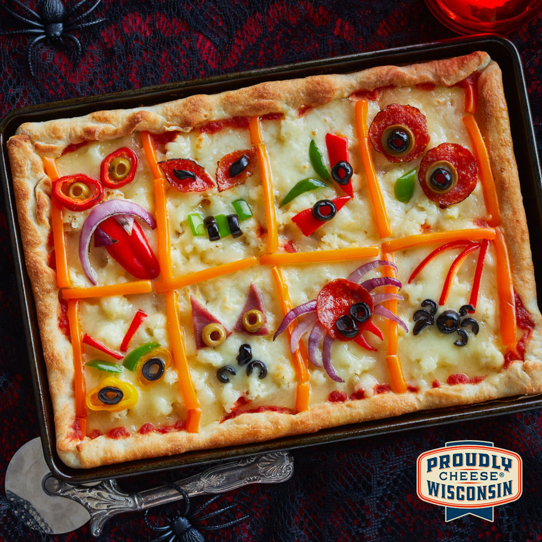 Scary Halloween Pizza