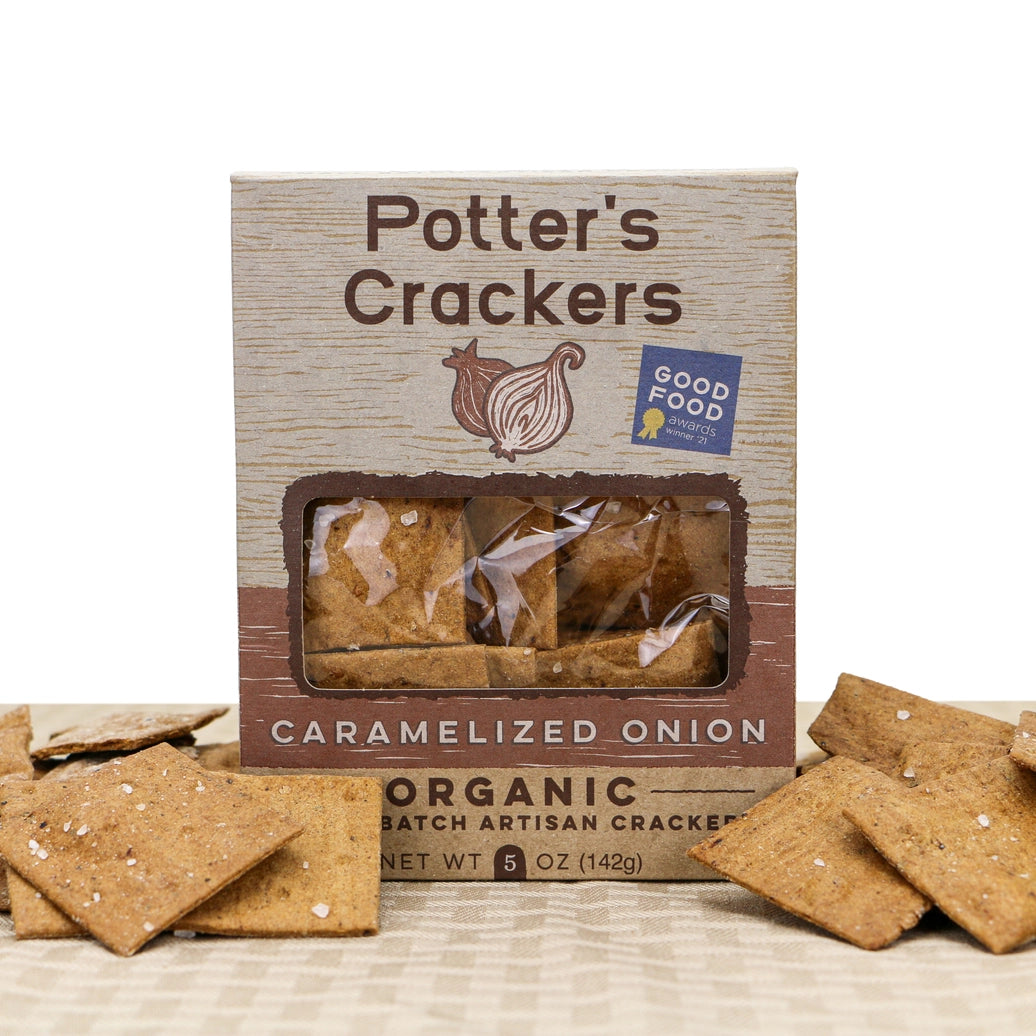 Potter's Crackers - Organic Caramelized Onion Crackers