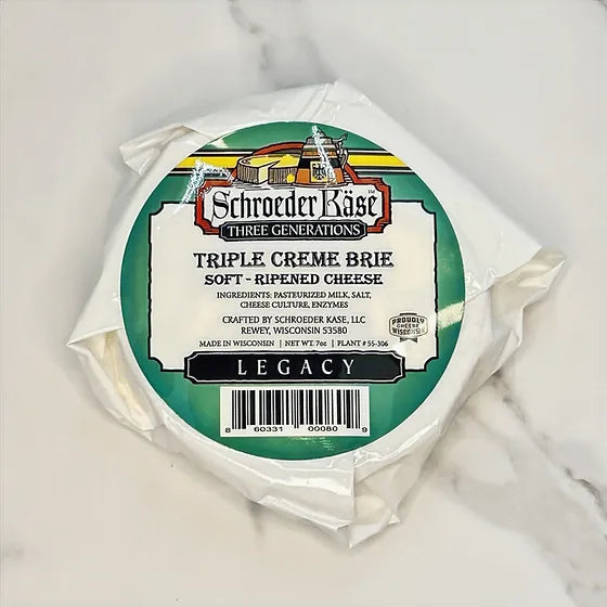 Schroeder Kase Triple Crème Brie Cheese Wheel