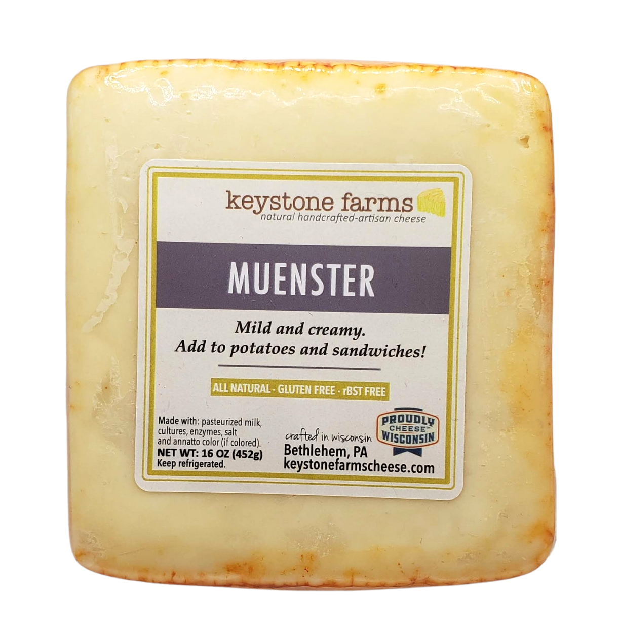 Muenster Cheese Keystone Farms Cheese